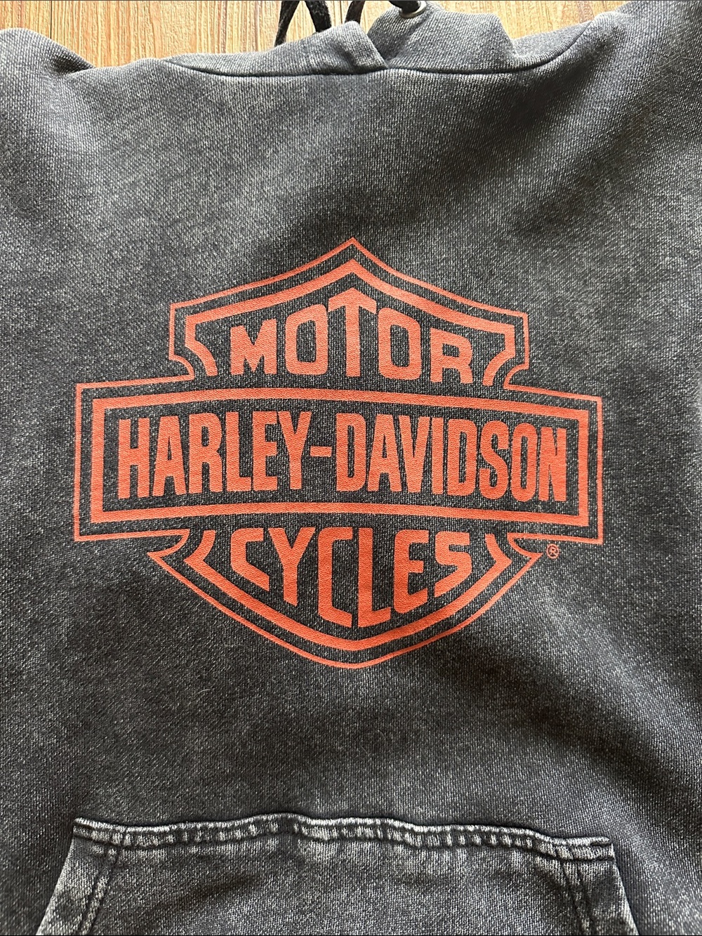 Harley-Davidson Women’s Custom Vintage Wash Pullover Hoodie Size XS - Picture 5 of 6